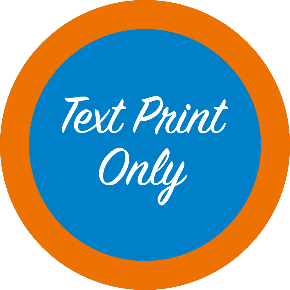 Add Your Printed Text Only